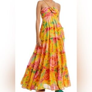Farm Rio Macaw Bloom Maxi Dress - XS